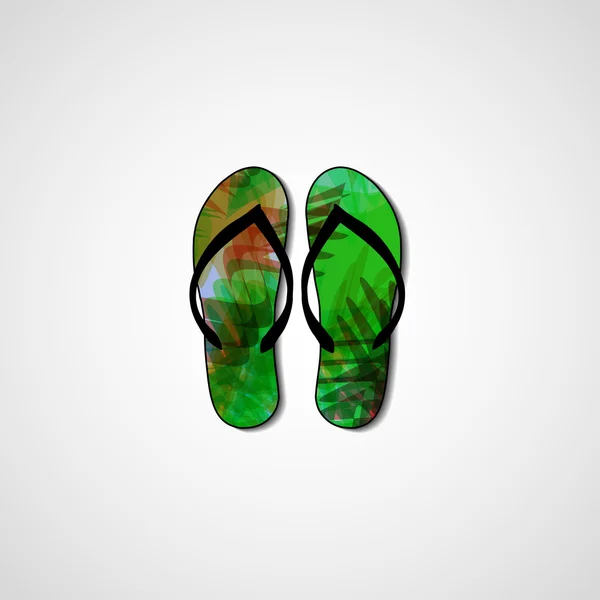 Abstracte illustratie op flip-flops — Stockvector