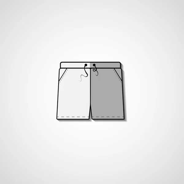 Illustrazione astratta sui pantaloncini — Vettoriale Stock