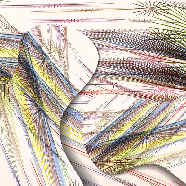 Schéma abstrait des lignes . — Image vectorielle
