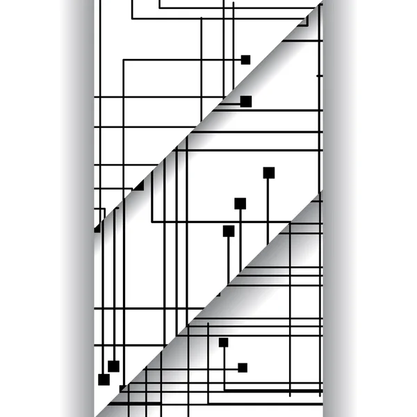 回路基板の図 — ストックベクタ