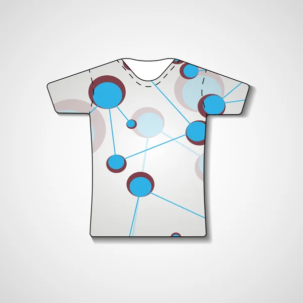 Illustrazione astratta sulla t-shirt — Vettoriale Stock
