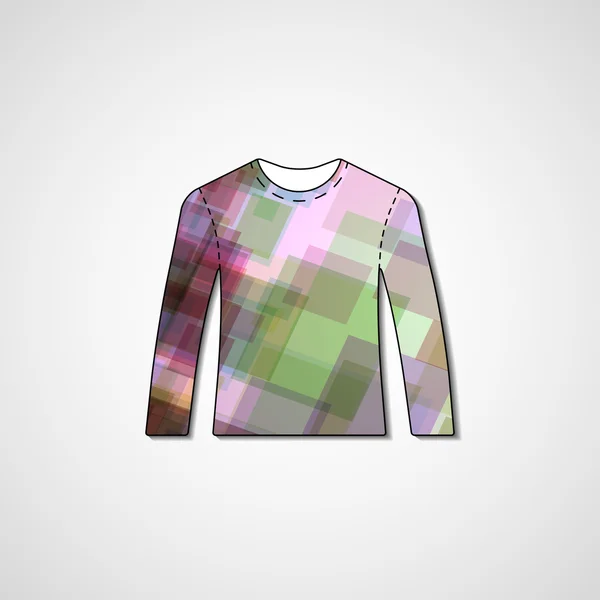 Ilustración abstracta en suéter — Vector de stock