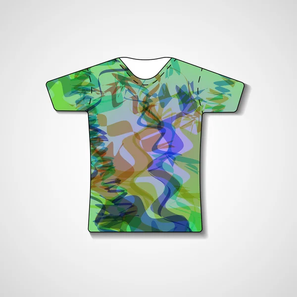 Abstracte illustratie op t-shirt — Stockvector