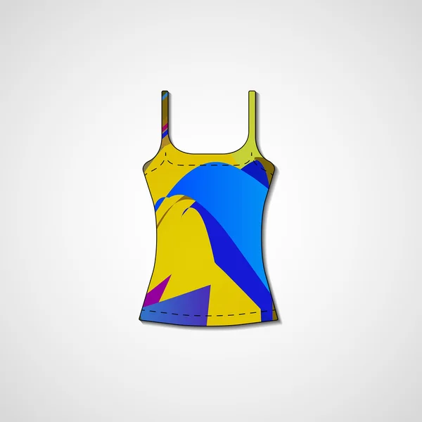 Singlet üzerinde soyut resim — Stok Vektör