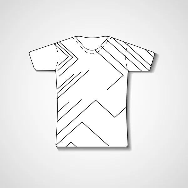 Ilustração abstrata na t-shirt — Vetor de Stock