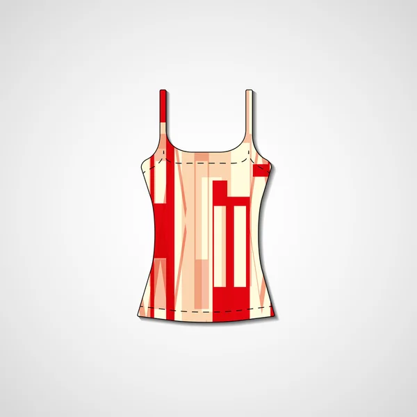 Abstracte illustratie op singlet — Stockvector