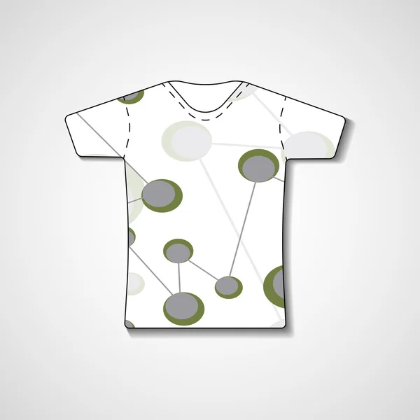 Illustrazione astratta sulla t-shirt — Vettoriale Stock