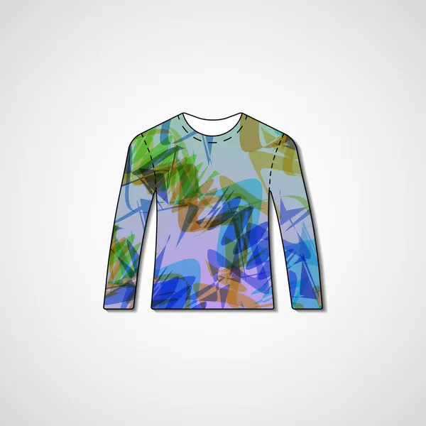 Illustration abstraite sur pull — Image vectorielle