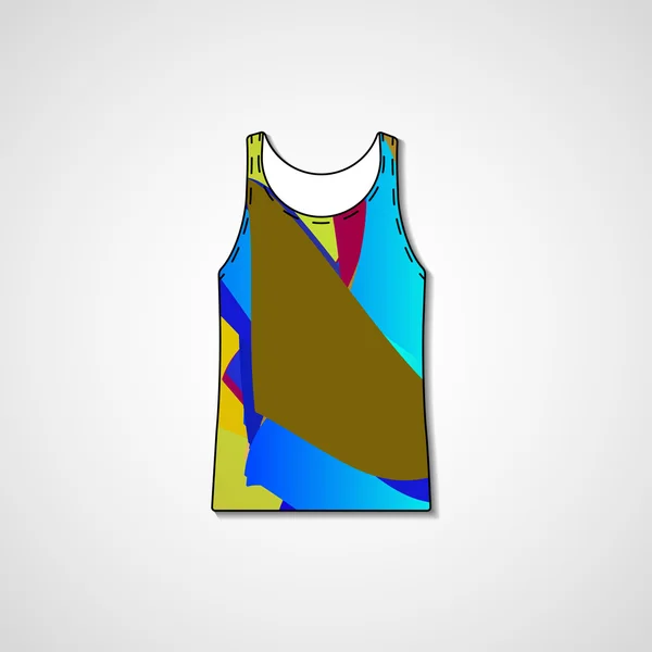 Abstract illustration on singlet — Stock Vector