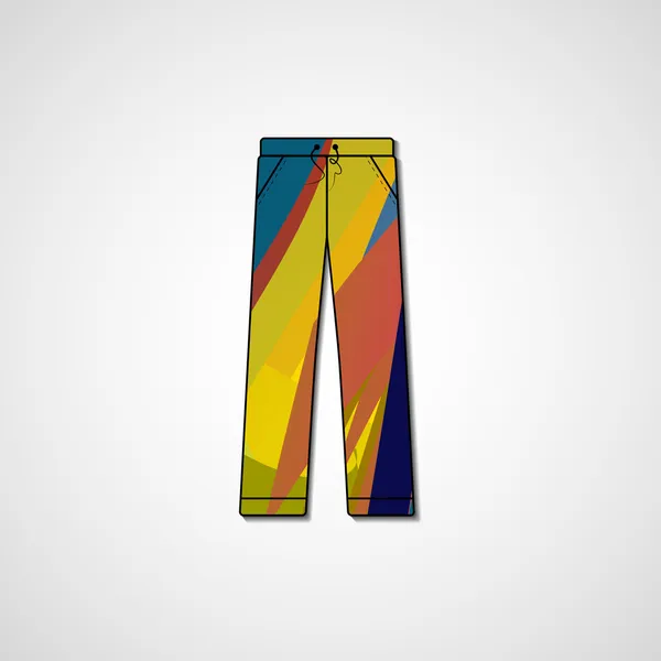ズボンの抽象的なイラスト — ストックベクタ