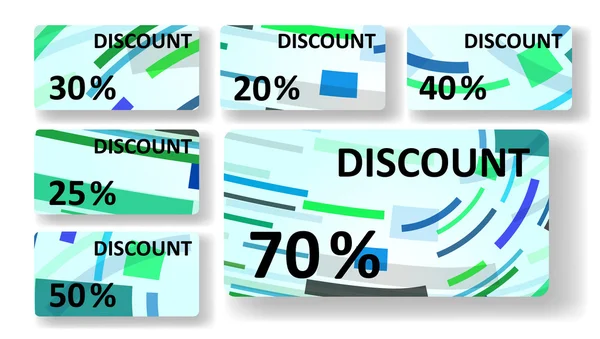 Abstract discount cards — Stock Vector