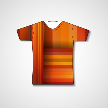 t-shirt üzerinde soyut resim