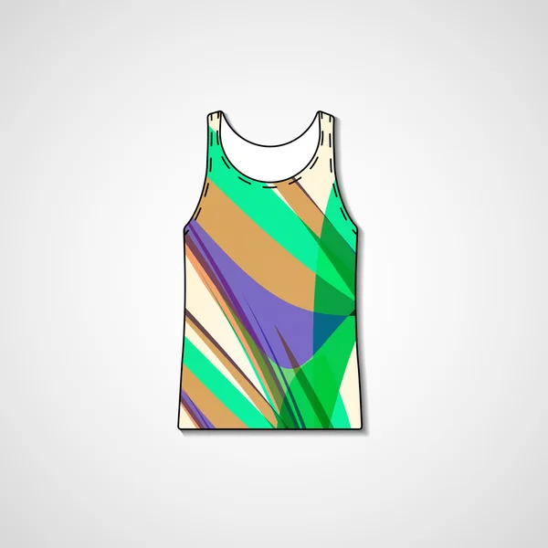 Abstrakta illustrationen på singlet — Stock vektor