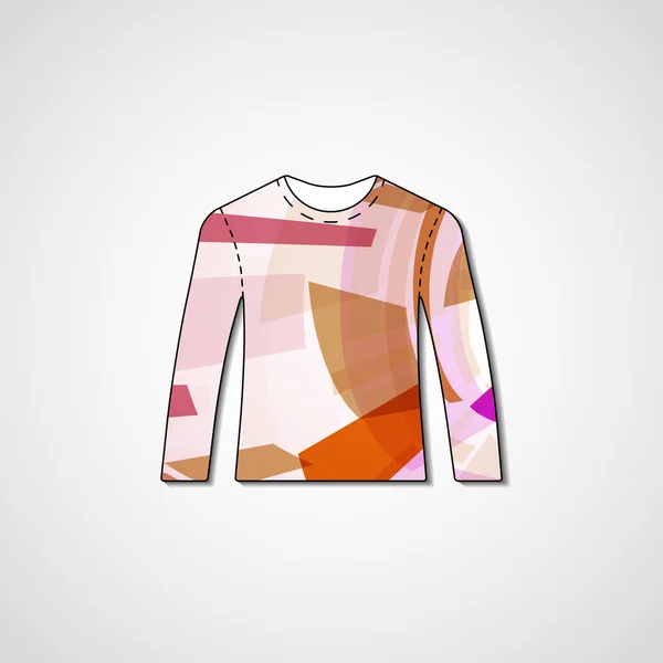 Abstract illustration on sweater — Stock Vector