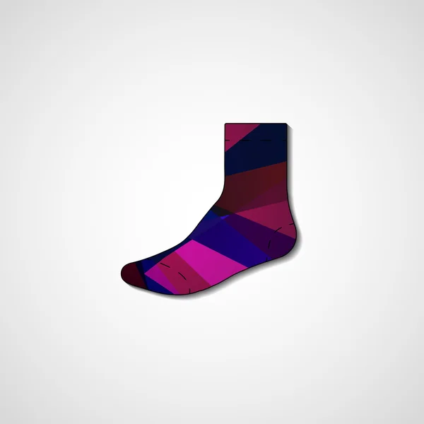 Abstract illustration on sock — Stock Vector