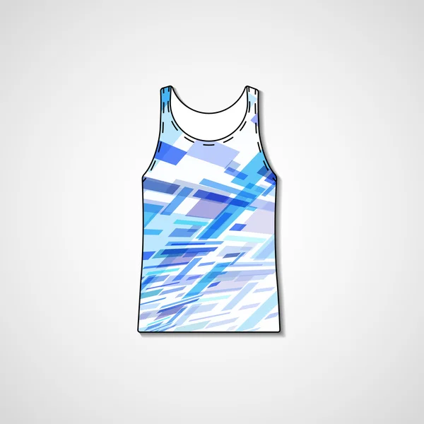 Abstracte illustratie op singlet — Stockvector