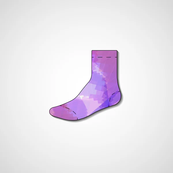 Abstrakt illustrasjon på sokk – stockvektor