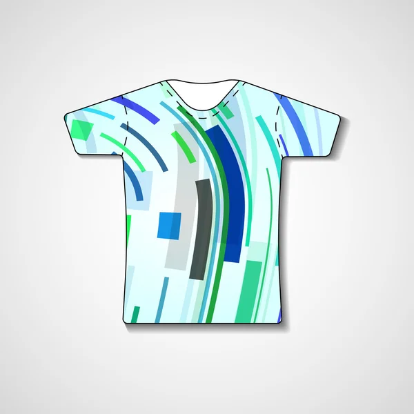 Ilustração abstrata na t-shirt — Vetor de Stock