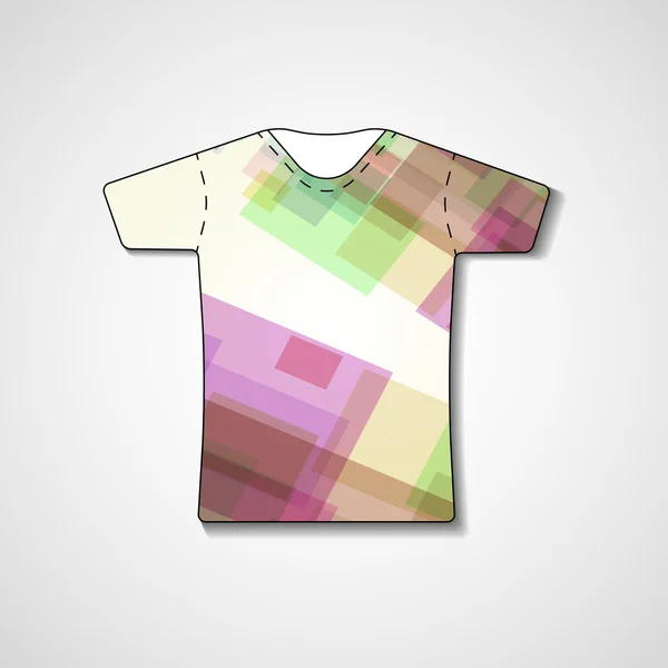 Abstracte illustratie op t-shirt — Stockvector