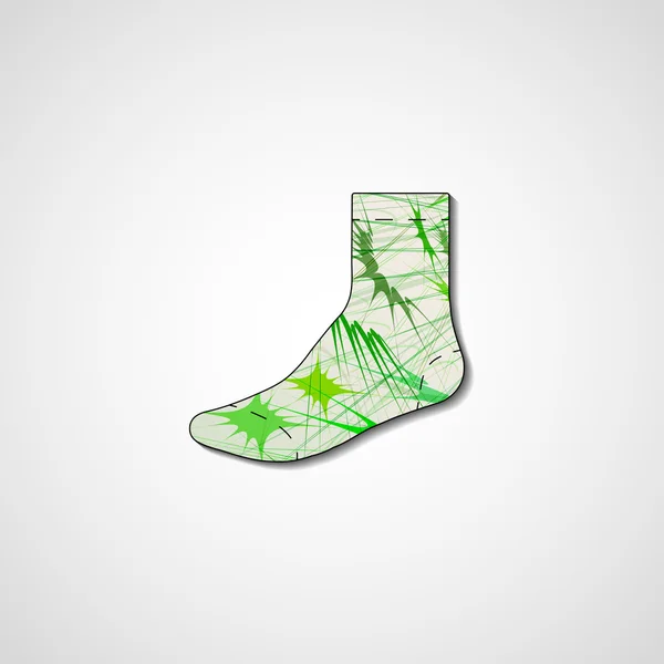 Abstraktní ilustrace na ponožky — Stockový vektor