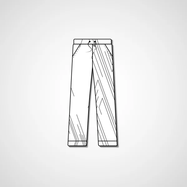 Illustrazione astratta sui pantaloni — Vettoriale Stock