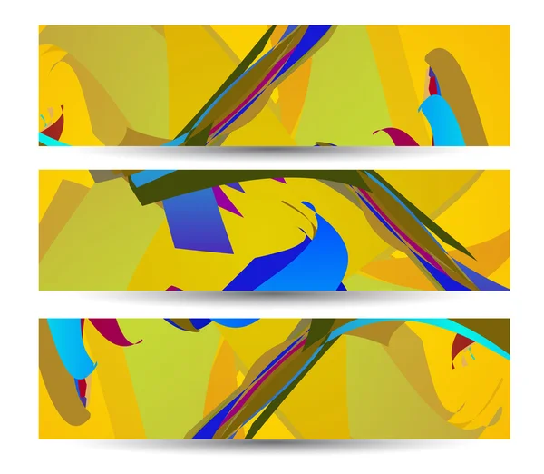 Banner abstracto retro para su diseño — Archivo Imágenes Vectoriales