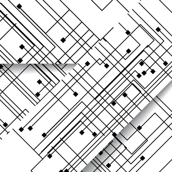 Illustrazione circuito stampato — Vettoriale Stock