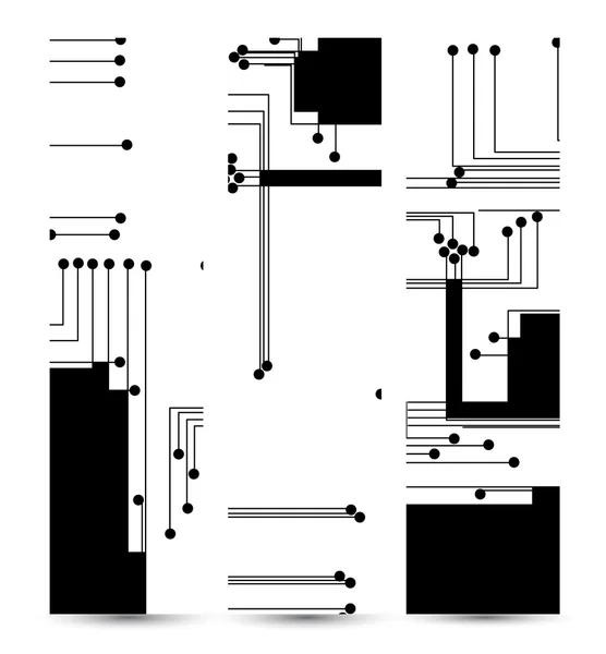 Banner de placa de circuito para su diseño — Archivo Imágenes Vectoriales