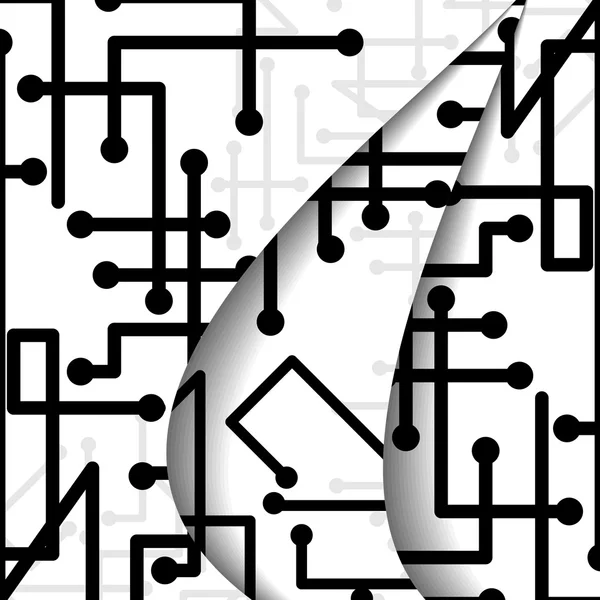 Ilustración de placa de circuito — Archivo Imágenes Vectoriales