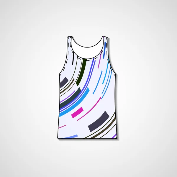 Abstracte illustratie op singlet — Stockvector