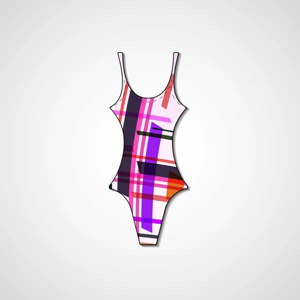 Maillot de bain femme isolé — Image vectorielle