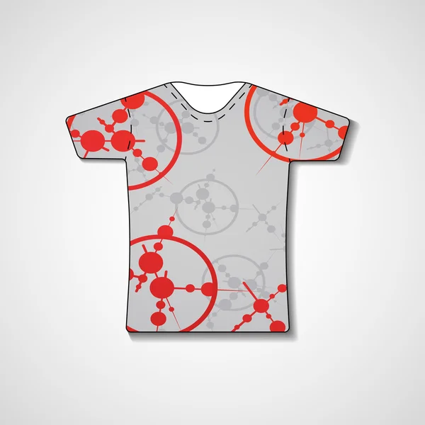 Illustration abstraite sur t-shirt — Image vectorielle