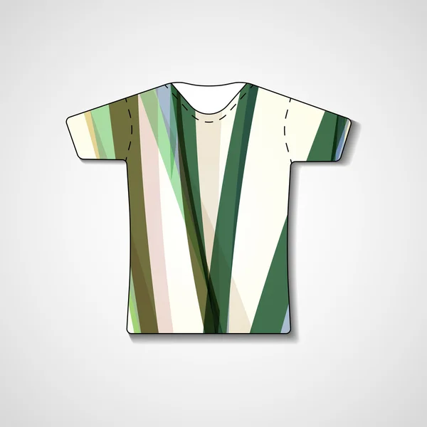 Ilustración abstracta en camiseta — Vector de stock