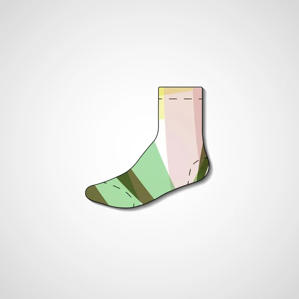 Абстрактна ілюстрація на шкарпетці — стоковий вектор
