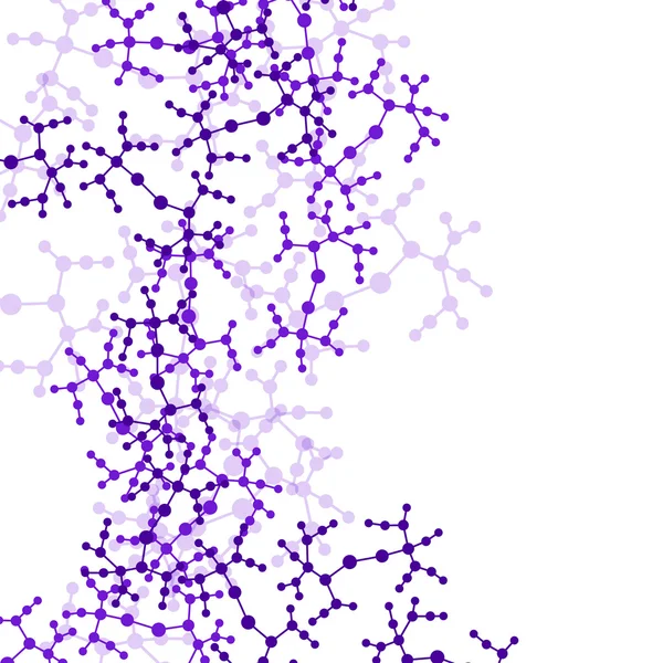 分子的背景下，色彩丰富的插画 — 图库矢量图片