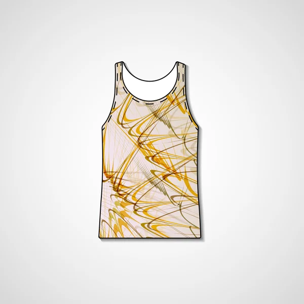 Abstract illustration on singlet — Stock Vector