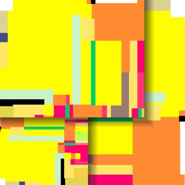 soyut renkli resimde