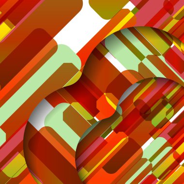 soyut renkli resimde