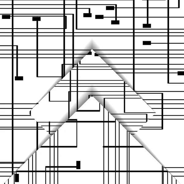 Illustrazione circuito stampato — Vettoriale Stock
