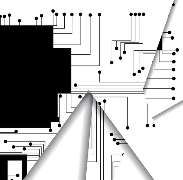 Circuit board illustration — Stock Vector