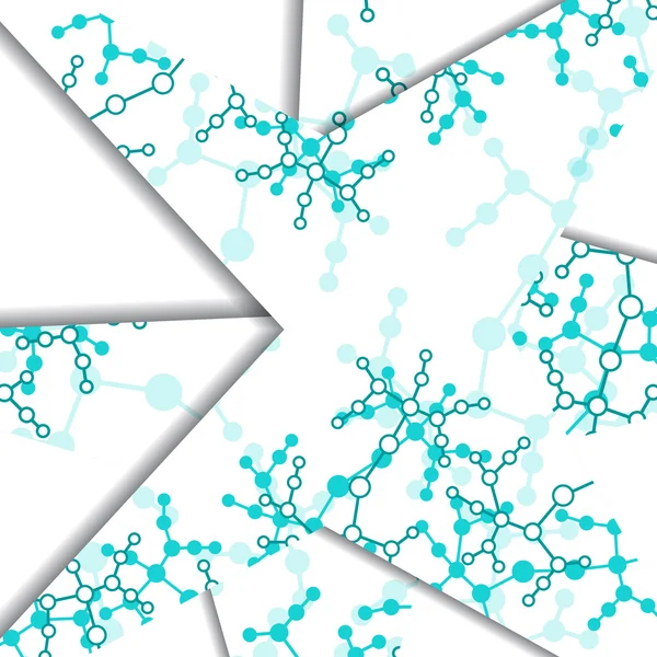 Illustrazione colorata del DNA — Vettoriale Stock