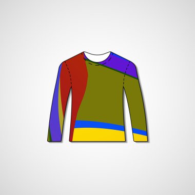 kazak üzerine soyut resim