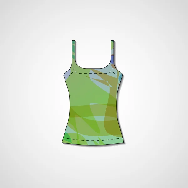 Abstracte illustratie op singlet — Stockvector