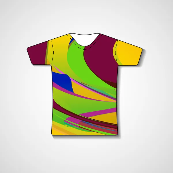 Abstracte illustratie op t-shirt — Stockvector