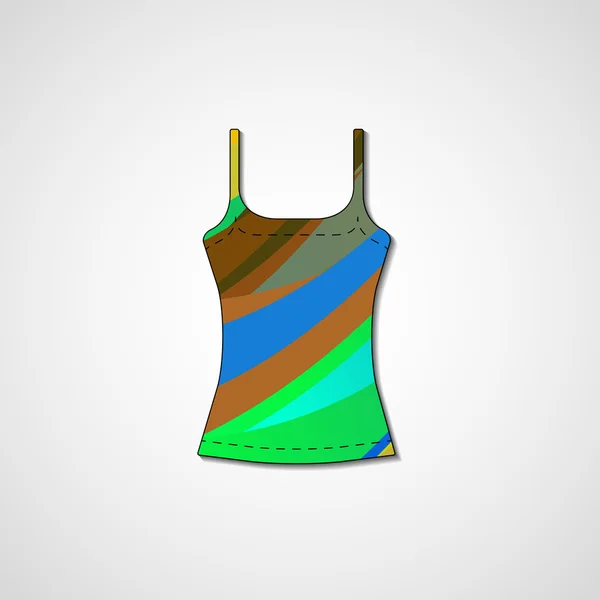 Singlet üzerinde soyut resim — Stok Vektör