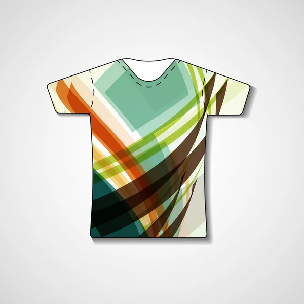 Abstract illustration on t-shirt — Stock Vector