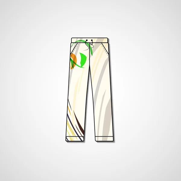 Illustrazione astratta sui pantaloni — Vettoriale Stock