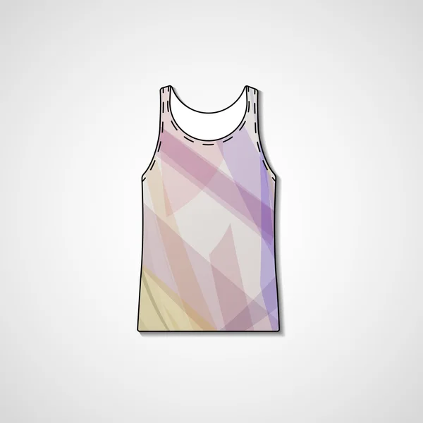 Abstrakta illustrationen på singlet — Stock vektor