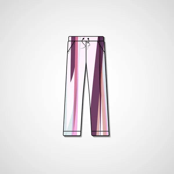 Illustration abstraite sur pantalon — Image vectorielle