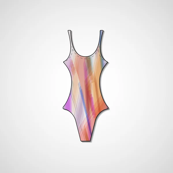 Maillot de bain femme isolé — Image vectorielle